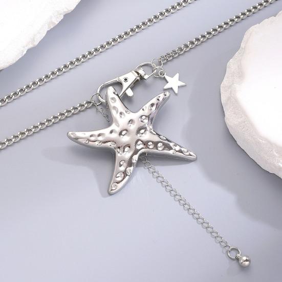 Seestern Taillenkette für Damen Boho Gürtel Verstellbare Länge Sommer Strandurlaub Accessoire für Kleider