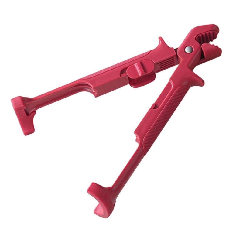 

Hot Bowl Dish Plate Gripper Multifunctional Silicone Tongs With Nonslip Handle For Secure Serving And Dish Handling бордовый