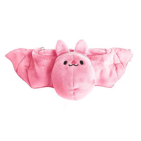 

Поясная сумка плюшевая набивная летучая мышь кошелек с отделениями для карт пищащая