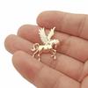 Cartoon Retro Cute Pegasus Zinc Alloy Brooch For Men And Women'S Animal Brooches Pins Clothing Small Collar Pin