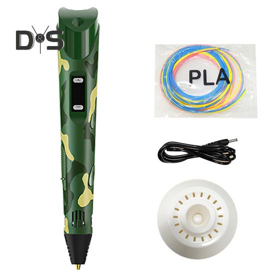 Printing Pen Filament 3D Painting Pen with LED Display Kids DIY 3D Printing Supplies for Doodlers Educational Toy