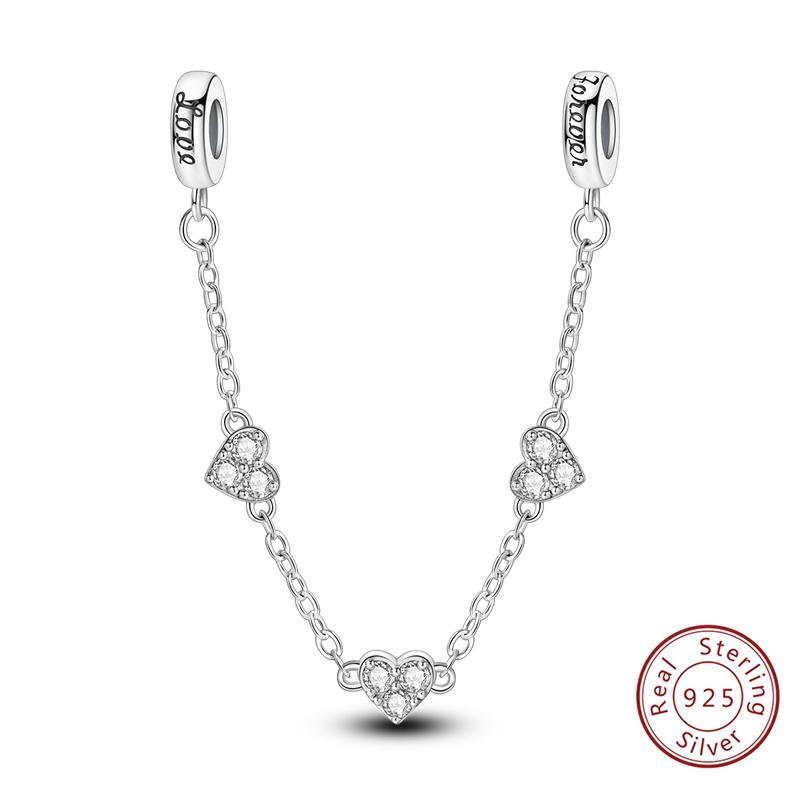 Girl New Stars Safety Chain Clip Charms Metal Key Locks Pendent Fit Original Bracelets Make Your Own Festival Accessory Elegant Fashion Beautiful