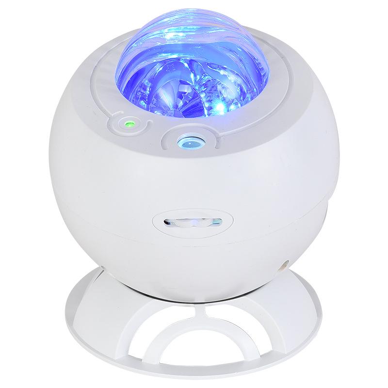 Aurora Starry Sky Projector Night Light with Bluetooth Charging - Romantic Bedside Atmosphere Lamp