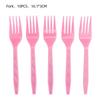 Pink Fish Scale Party Tableware: Disposable Plates, Cups, Towels for Girls' Birthday