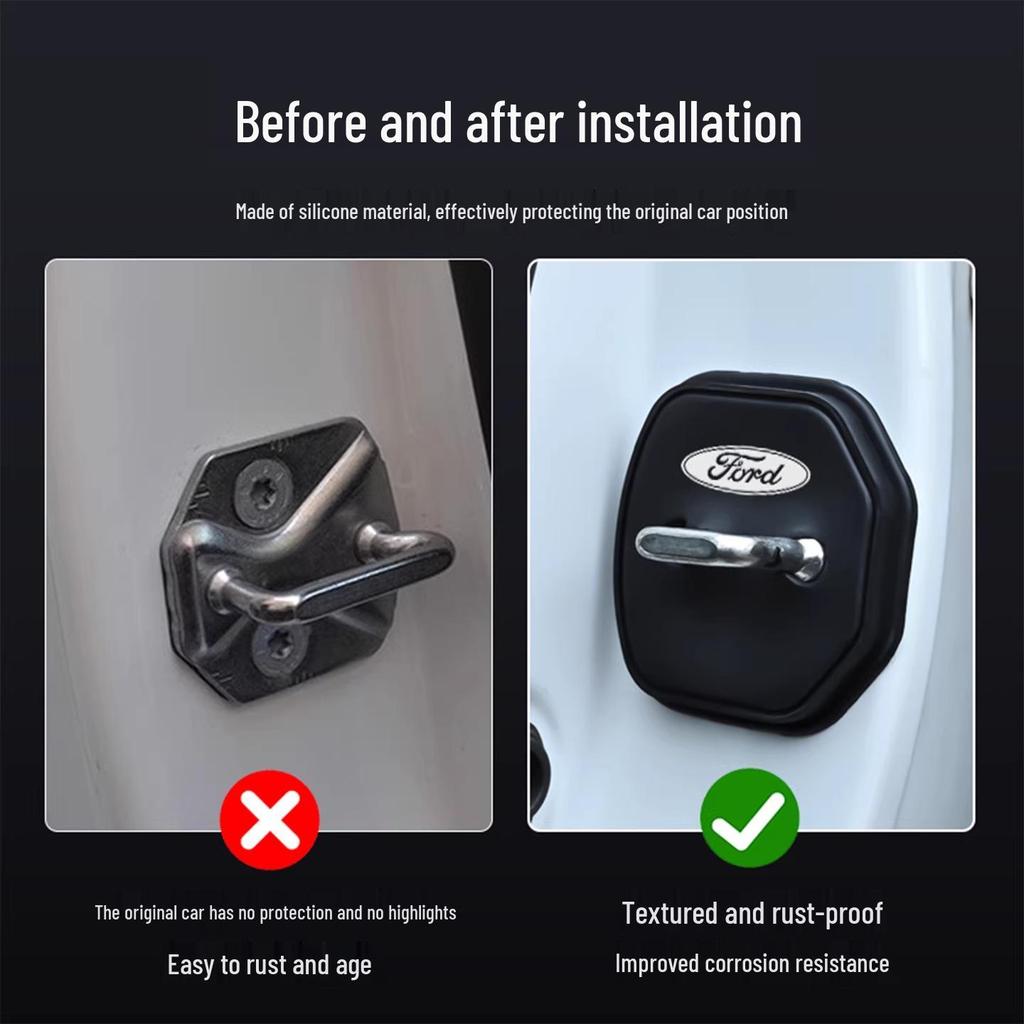 Ford Mondeo Edge L Door Lock Shock Absorbing Silicone Buffer Pad and Protective Cover