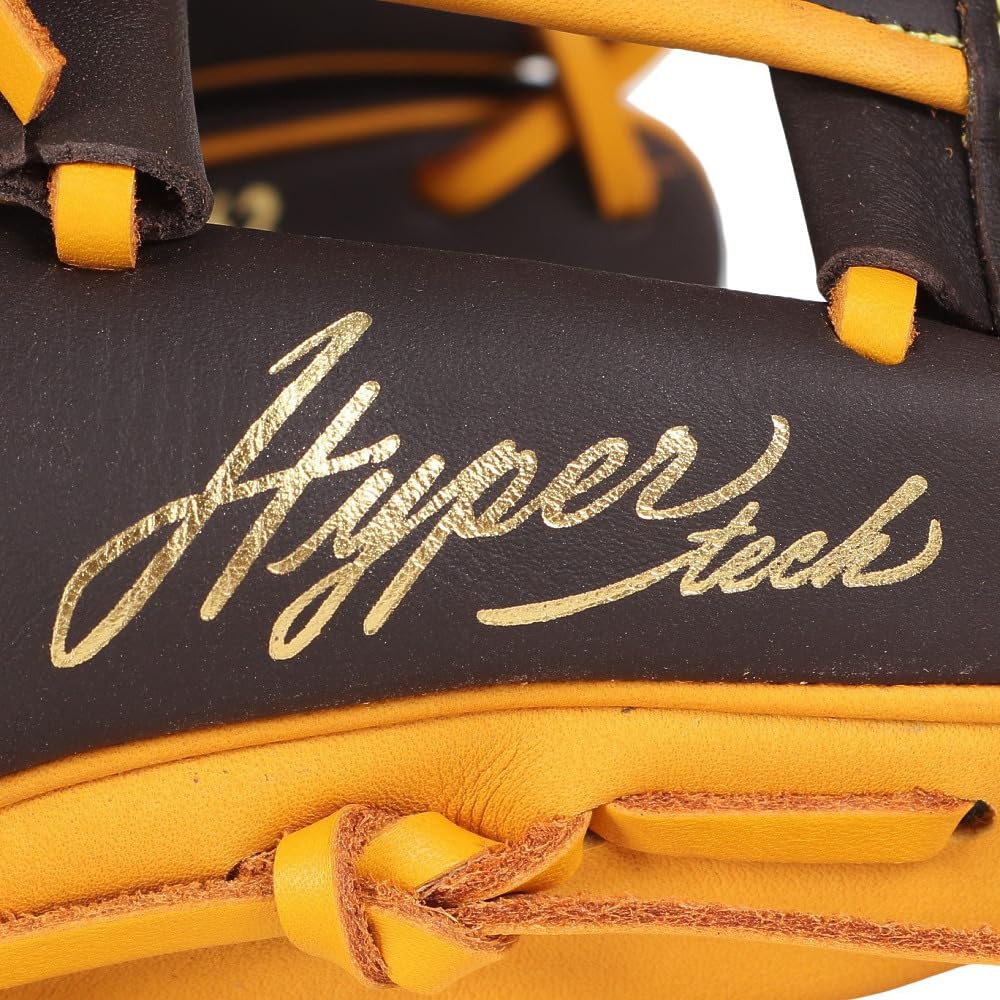 Rawlings Padres HYPER TECH MLB TEAM GR5HTMN62 Baseball Size Glove, Softball, Adult, [Infielder's Glove], 11.25 (Right-Handed Thrower, Left-Handed)