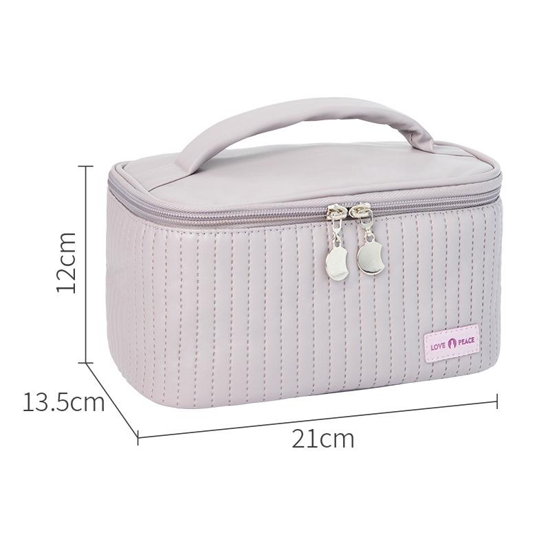 

Makeup Bag Women s High-End Portable Large Capacity Waterproof Hand Makeup Brush Storage Bag Travel Toiletry Bag