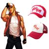 Fatal Fury Terry Bogard Haftowana Bawełniana Czapka Baseballowa Styl Hip Hop