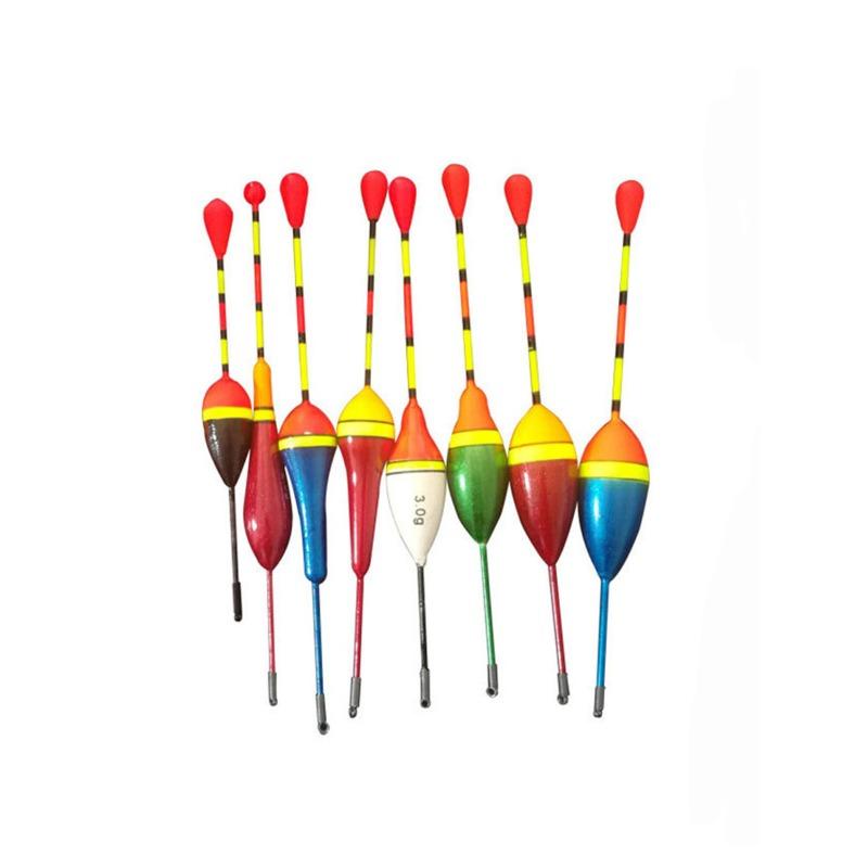 10Pcs/set Fishing Floats Set Mix Size Color Foam Float Buoy Bobber for Fishing Accessories