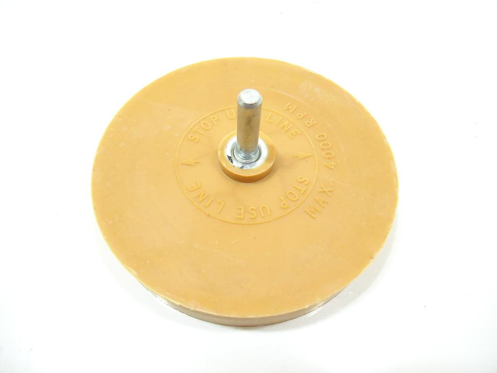 Set of 3 Rubber Tracers, Compatible with Electric Drills and Air Drills, for Removing Vehicle Inspection Stickers, Body Stickers, and Rubber Seals
