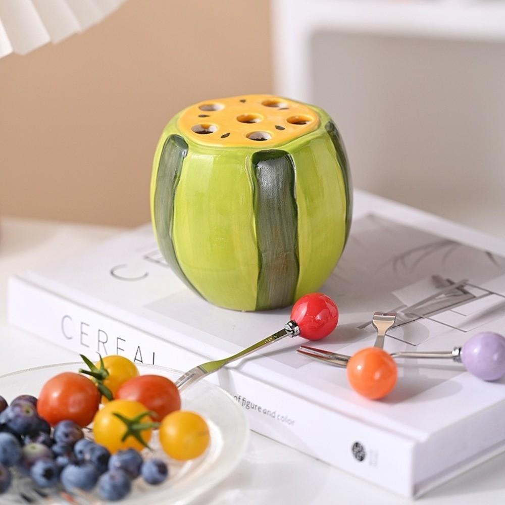 Decorative Watermelon Fruit Fork Set Cartoon Salad Fork Creative Dessert Cake Fork  BBQ