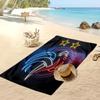 France Football Print Beach Towel Quick Dry Super Absorbent Soft Bath Towel for Swimming Beach Travel Fan Souvenir Gift