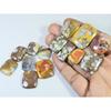 305Cts. Natural Forest Agate Octagon Cabochon Loose Gemstone 14 Pcs Lot C-1965
