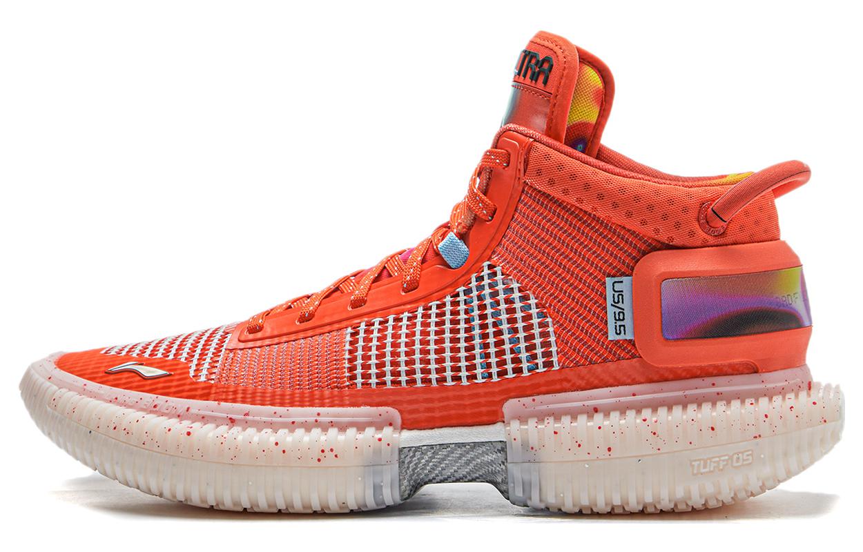 Баскетбольные кроссовки Li Ning Badfive 3 Ultra Neon, синтетическая кожа, амортизация, нескользящая подошва, средняя высота, мужские, ABFS011-11 40