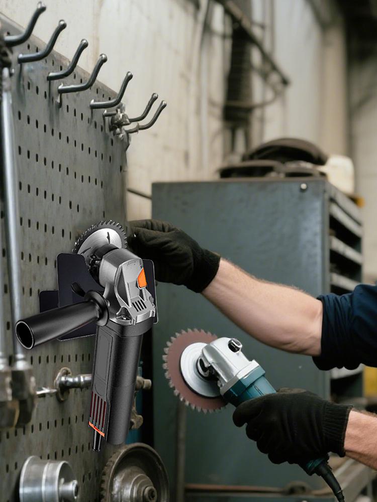 Wall Mounted Angle Grinder Holder Multi Functional Polisher Storage Rack Wall Angle Grinder Power Tools Holder For Grinder Tools