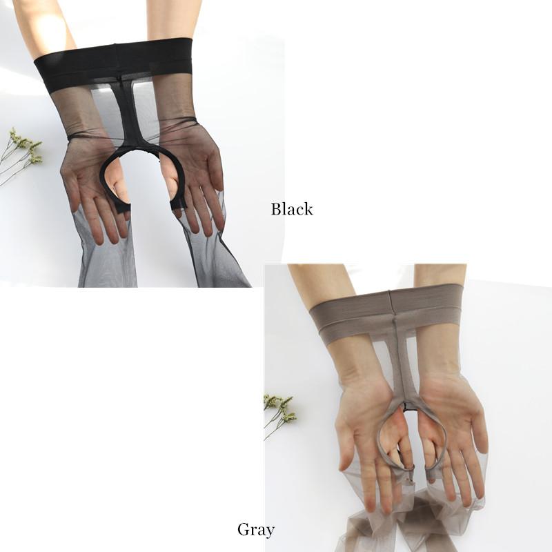 2Pairs Sets  0D Women Stockings Ultra-Thin Sexy Breathable Women'S Pantyhose Transparent Crotchless Stretchy Nylon Tights