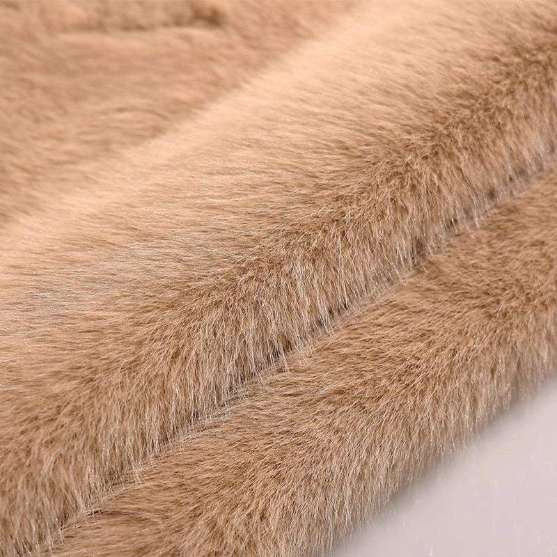 50x180cm Thickend Faux Fox Long Hair Plush Fabric for Coats Collar Toys Carpet For Diy Sewing Plain Soft Warm Fur Cloth