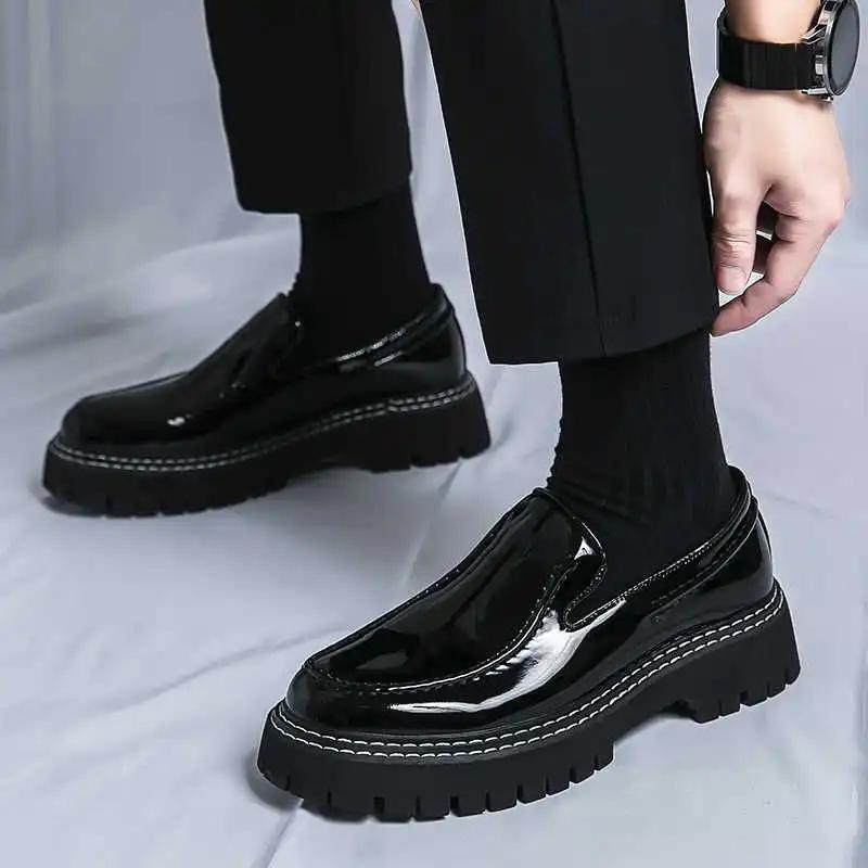 Scarpe Uomo Moda Ufficio Scarpe Eleganti Mocassini Stampa Leopardo Sneakers Sportive Hypebeast Collezione Marchio di Alta Gamma Offerte Sneakersy Sho Leading