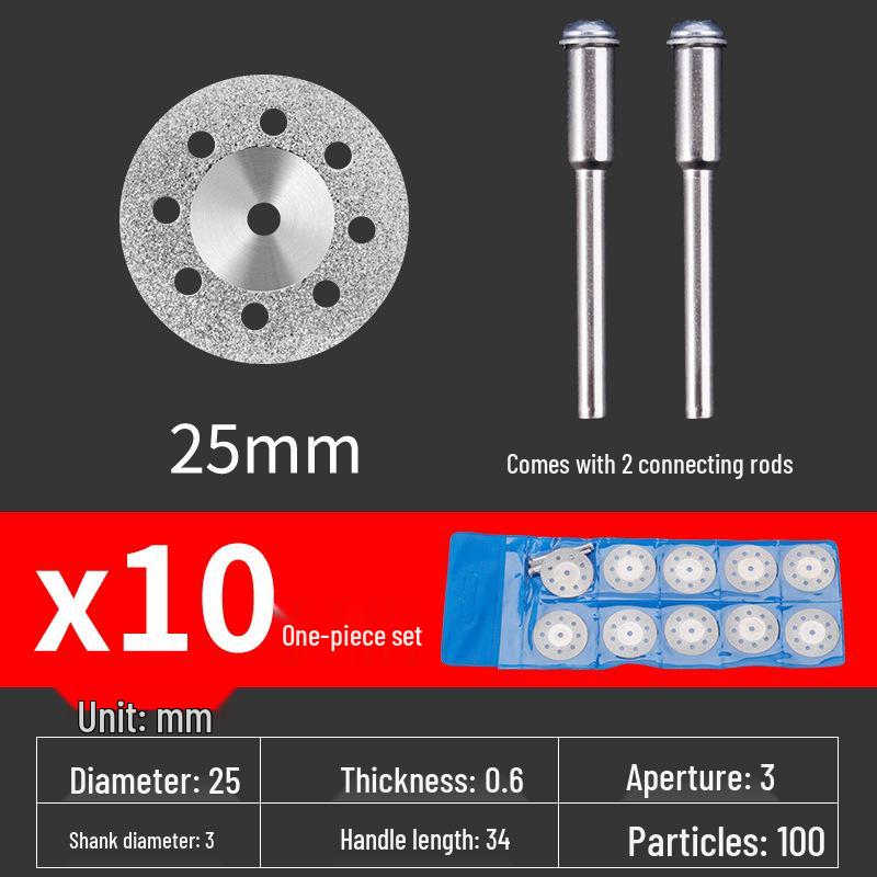 Diamond Blade for Jade, Ceramic, and Glass Cutting - Toothless Saw for Grout Cleaning and Gap Filling with Electric Grinder
