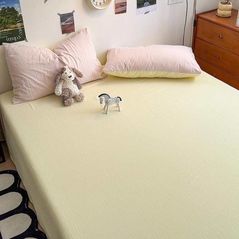 Soft Washed Cotton Single Bed Sheet & Quilt Cover, 1.2m Dorm Bedspread Simmons Protector, 180cm Girly Design