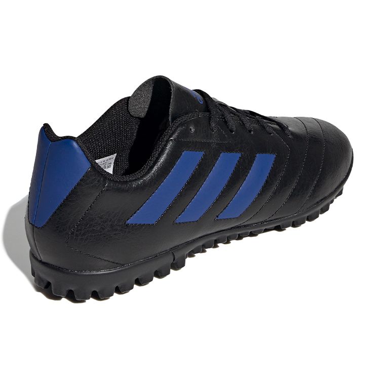 Adidas Goletto 7 VII Lightweight Lace-Up TF (Rubber Studs) Firm Ground Artificial Turf Non-Slip Soccer Shoes Men Soccer Shoes Black Blue FV8705