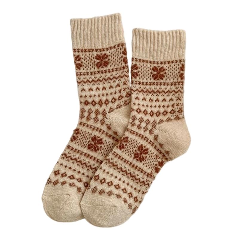 Boot Socks for Women Ladies Winter Thick Warm Socks Knitted Wool Socks Thermal Socks Thick Hiking Crew Socks 5 Pack