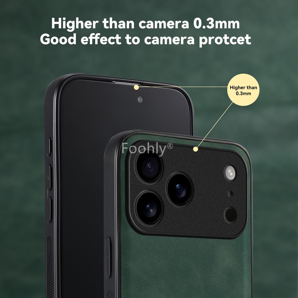 Stoßfestes magnetisches Nubukleder-Etui für Apple iPhone 17 Pro Max 17 Air Schutzhülle Rückschale Coque Funda