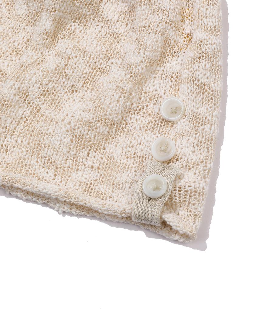 MAINBOOTH Button Turban Beanie(Ivory)