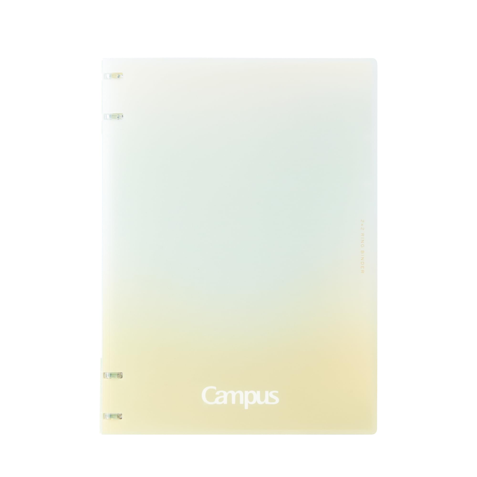 KOKUYO Campus Positive 2x2 Sun Notebook-Style Binder, & Relax, Ring, B5, Yellow, RU-NP704-L3-LY