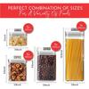 Premium hermetyczne pojemniki do przechowywania żywności-zestaw 7 kuchennych pojemników do przechowywania do organizacji spiżarni-zestawy kanistrów bez BPA-szczelne pokrywy