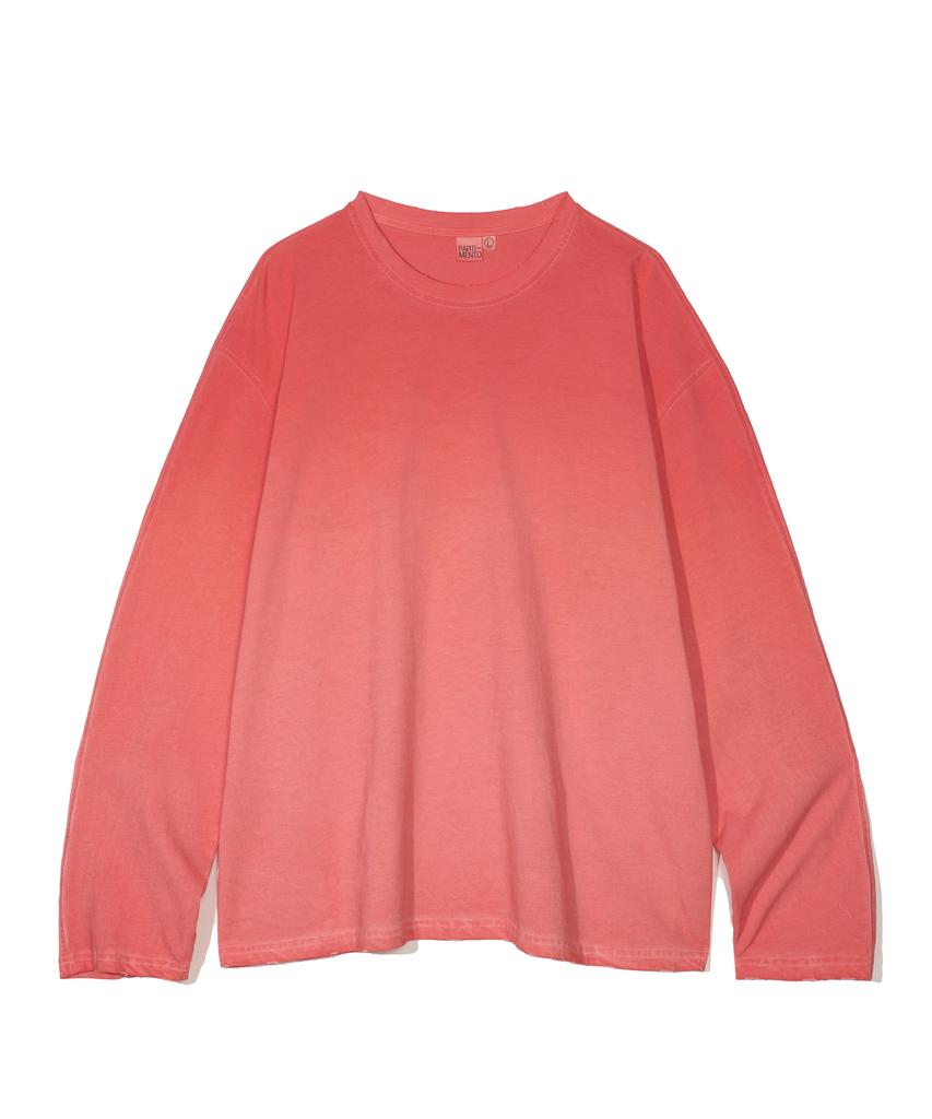 PARTIMENTO Aging Wash Long Sleeve Coral