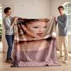 Chic Checkered Style Blanket for All Seasons Blanket Lunch Break Throw Gift
