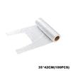 50/100 Pcs Transparent Roll Fresh-Keeping Plastic Bags Of Vacuum Food Saver Bag 3 Sizes Portable Food Storage Bags With Handle