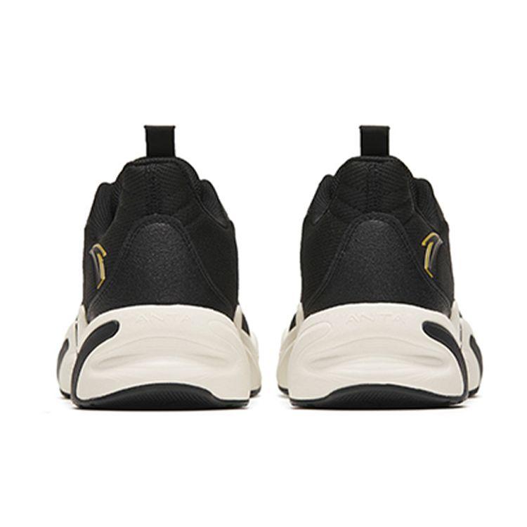 Anta Ανδρικά Αθλητικά Παπούτσια Μπάσκετ Χαμηλού Προφίλ Ανθεκτικά στη Φθορά και Απορροφητικά Κραδασμών Μαύρο Γκρι 112245523-7