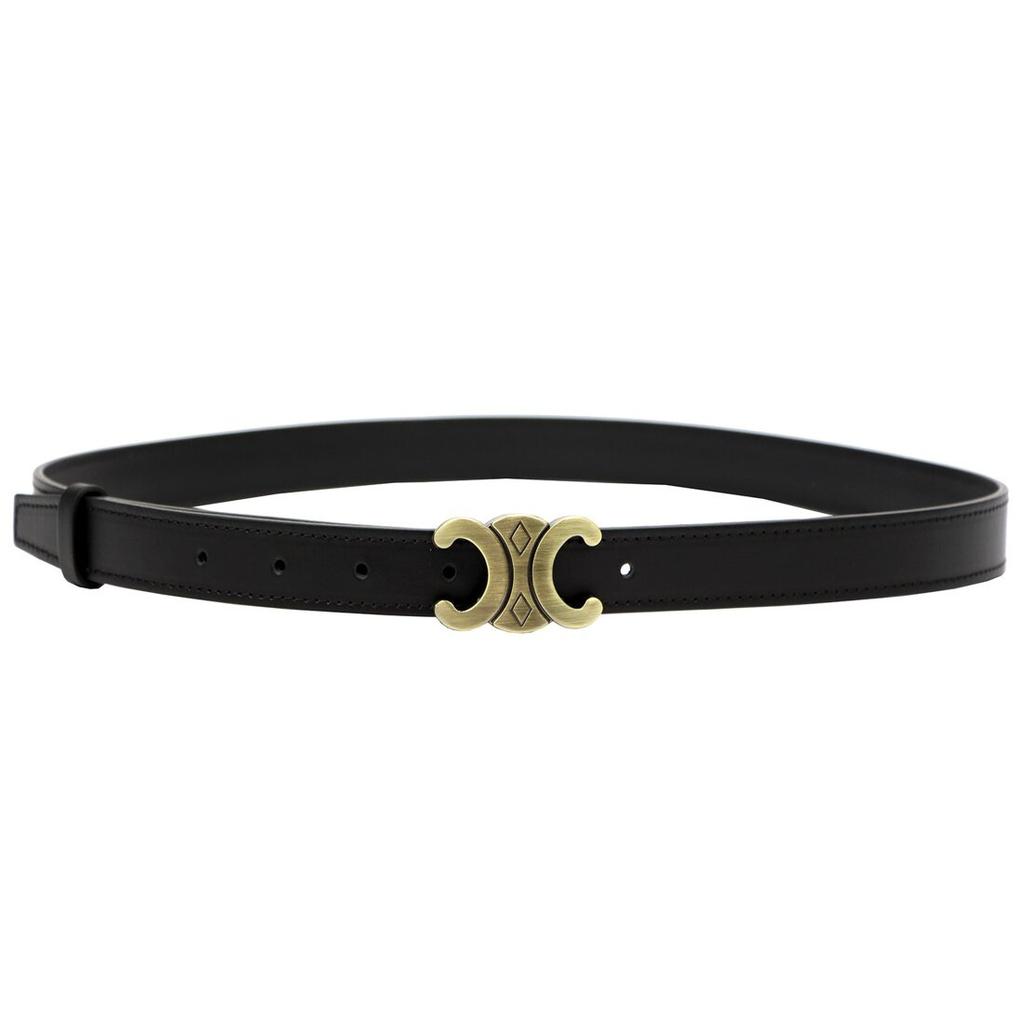 Women's Leather Belt with a Stylish Gregorio Buckle