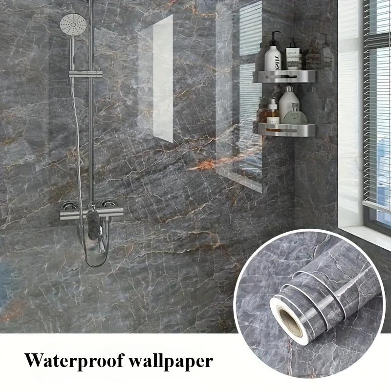 

Мраморная контактная бумага Водонепроницаемая самоклеящаяся съемная виниловая наклейка для ванной, кухни, домашнего декора, самоклеящаяся, маслостойкая 60CM X 3M