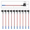 10pcs Micro2 MINI SMALL MEDIUM Size Car Fuse Holder Circuit TAP Adapter Micro Mini Standard for Cars Vans Trucks Boats 4 Types Circuit Breaker 6