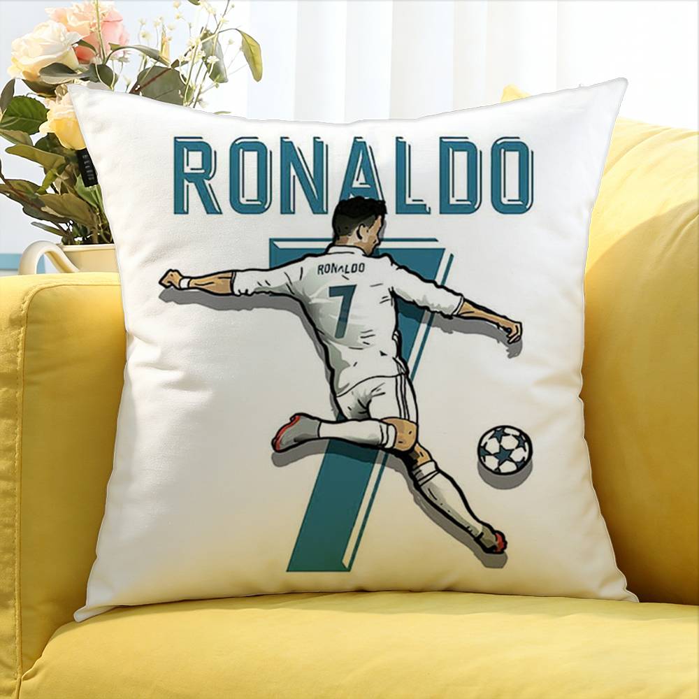 Football C-Ristiano R-Onaldo Various Sizes Square Pillow Case For Car Home Bedchamber Decor