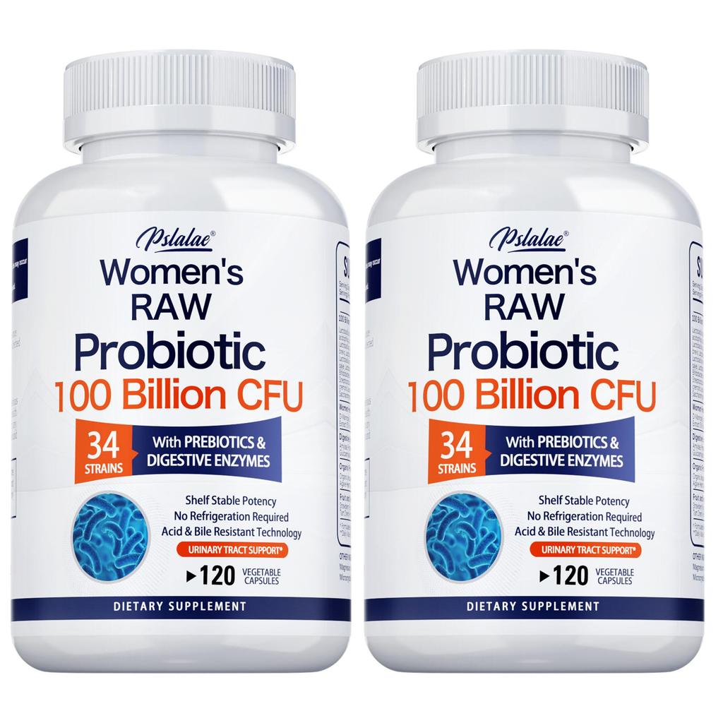 Capsule probiotiche per donne, contiene prebiotici, integratore probiotico, salute dell'intestino, adatto agli adulti