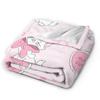 Aristogatos Marie Gato Mantas Tejidas Rosa Lana Manta de Tiro Verano Aire Acondicionado Portátil Suave Cálido Colcha