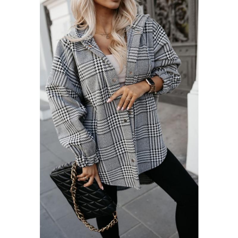 

Осенне-зимняя женская куртка больших размеров с капюшоном 2XL