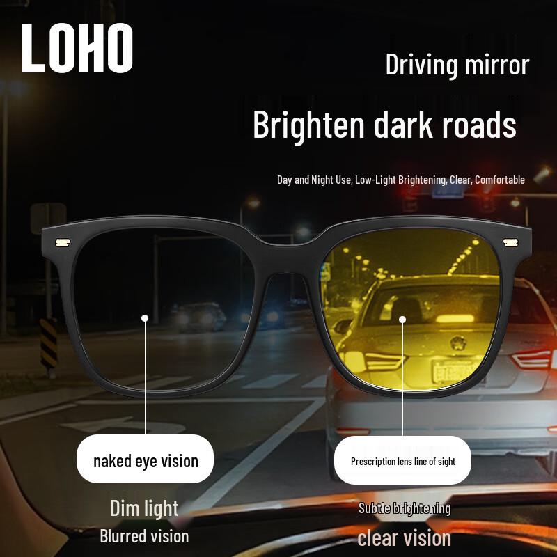 LOHO Day & Night Photochromic Anti-Glare Driving Sunglasses
