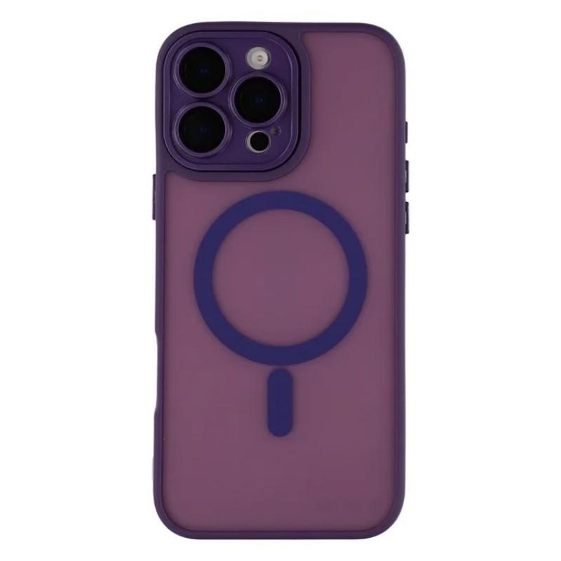 For iPhone 16 Pro Back Cover Compatible with MagSafe WANLONFENG QB1 Series PC TPU Shockproof Phone Case