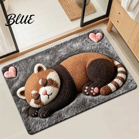 Anti-slip Shower Floor Absorbent Bathroom Mat Quick Animal Bath Mat Cute Dry Super Rug Print