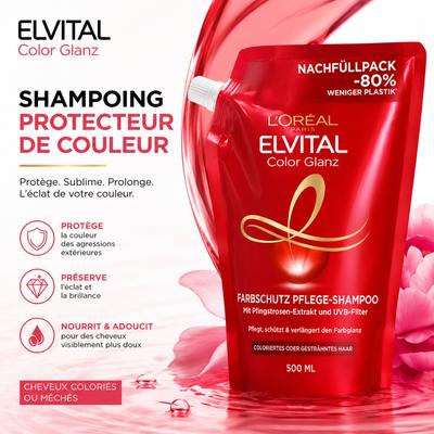 Shampoing Protecteur de Couleur - Elvital Color Glanz - 