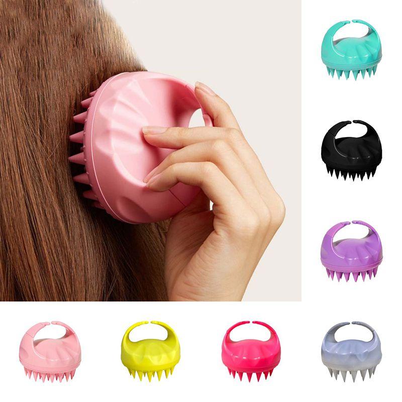Body Hair Silicone Washing Brush Shampoo Scalp Comb Head Spa Massage Bath Shower