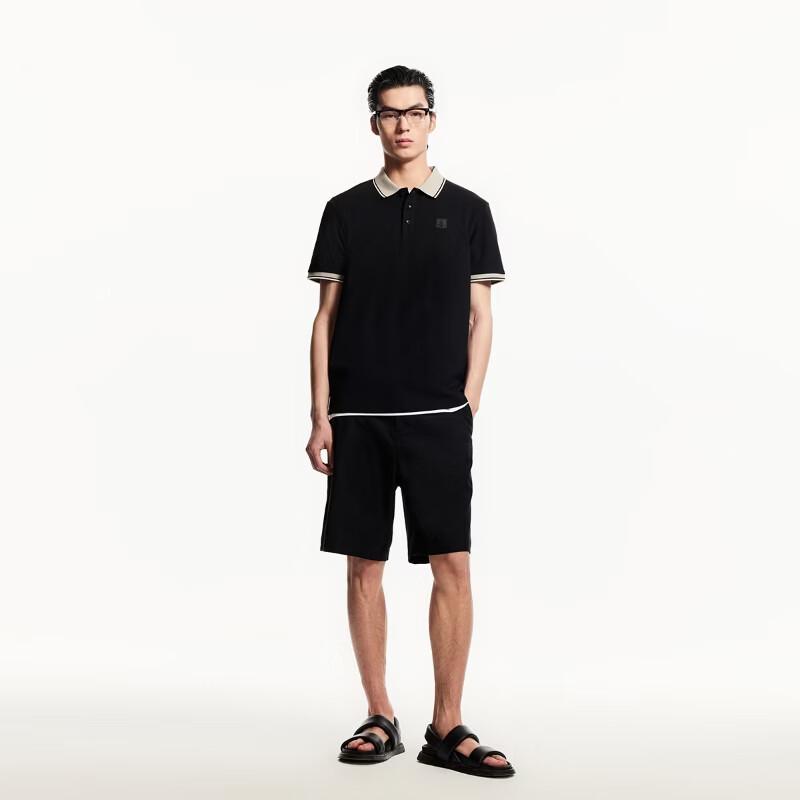 Jack & Jones Men's Spring Striped Color Block Polo Shirt