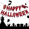 Halloween Red Letter Banner Horror Halloween Party Decoration Bar Haunted House Indoor Home Hanging Decoration