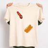 Funny Diving Hot Dog Shirt, Cartoon Sausage Graphic Tee, Food Humor T-shirt,hot Dog Dive Design,cute Summer Pool Party Shirt.