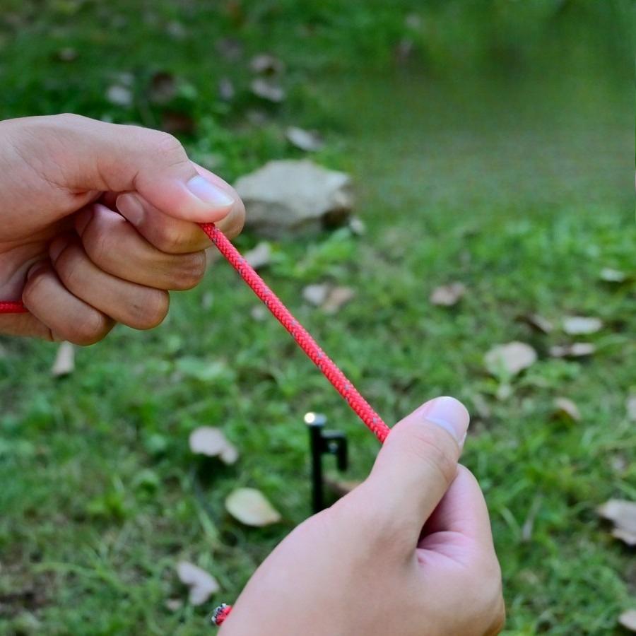 20 Meter Tent Windproof Rope Reflective Camp Rope Windproof Rope Canopy Sunshade Pole Ground Nail Fixing Pull Rope 4mm Thick